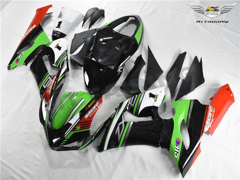 NTU Injection Black Green ABS Fairing Fit for Kawasaki 2005
