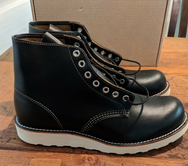 red wing round toe black