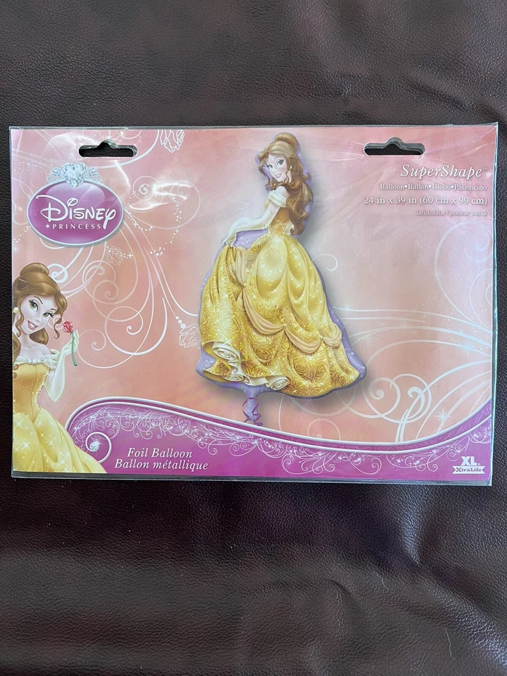 Disney Princess Belle SuperShape Jumbo Birthday Balloon 32" Party Favor Supplies - Image 2 of 2