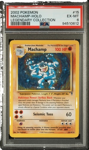 PSA 6 Machamp Holo 15 2002 Pokemon Legendary Collection 94510612