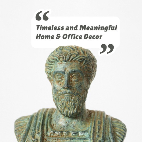 Marcus Aurelius Bust (Small) - Made in Europe - 8 CM / 3.1" - Picture 5 of 11
