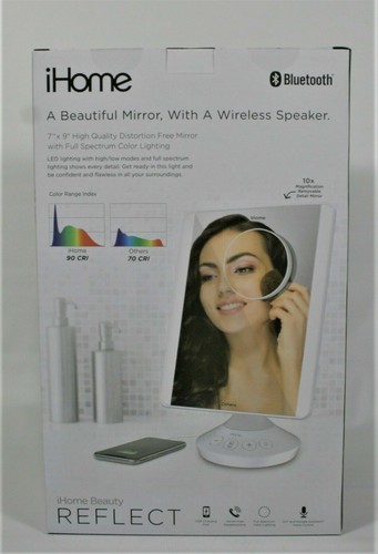 Brand new iHome Vanity Bluetooth Audio Mirror w/USB Port 7"x9" LED Lighting Siri - Picture 6 of 6