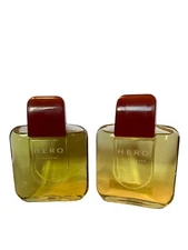 MENS HERO COLOGNE SPLASH  & AFTERSHAVE SET  3.4 oz EACH  X-LARGE SIZE NOS New
