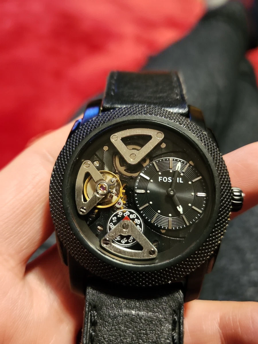 Fossil black analog clearance watch