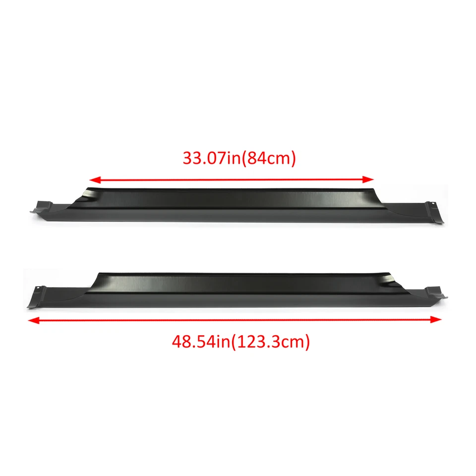 Outer Rocker Panels Pair For 88-98 Chevy/GMC C/K 1500 2500 3500 2DR Extended Cab - Image 3 of 4