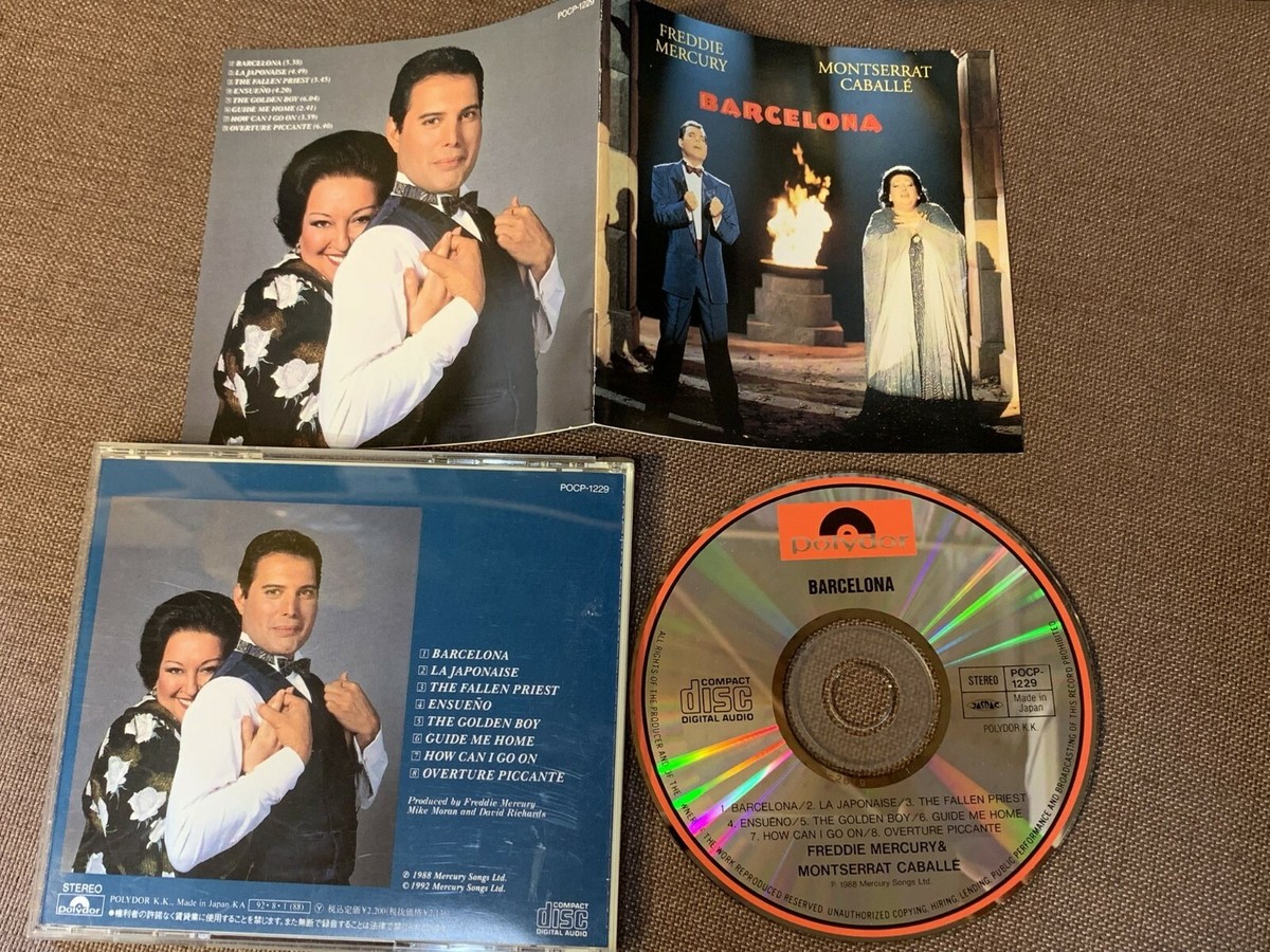 Freddie Mercury & Montserrat Caballé Barcelona JAPAN CD POCP-1229