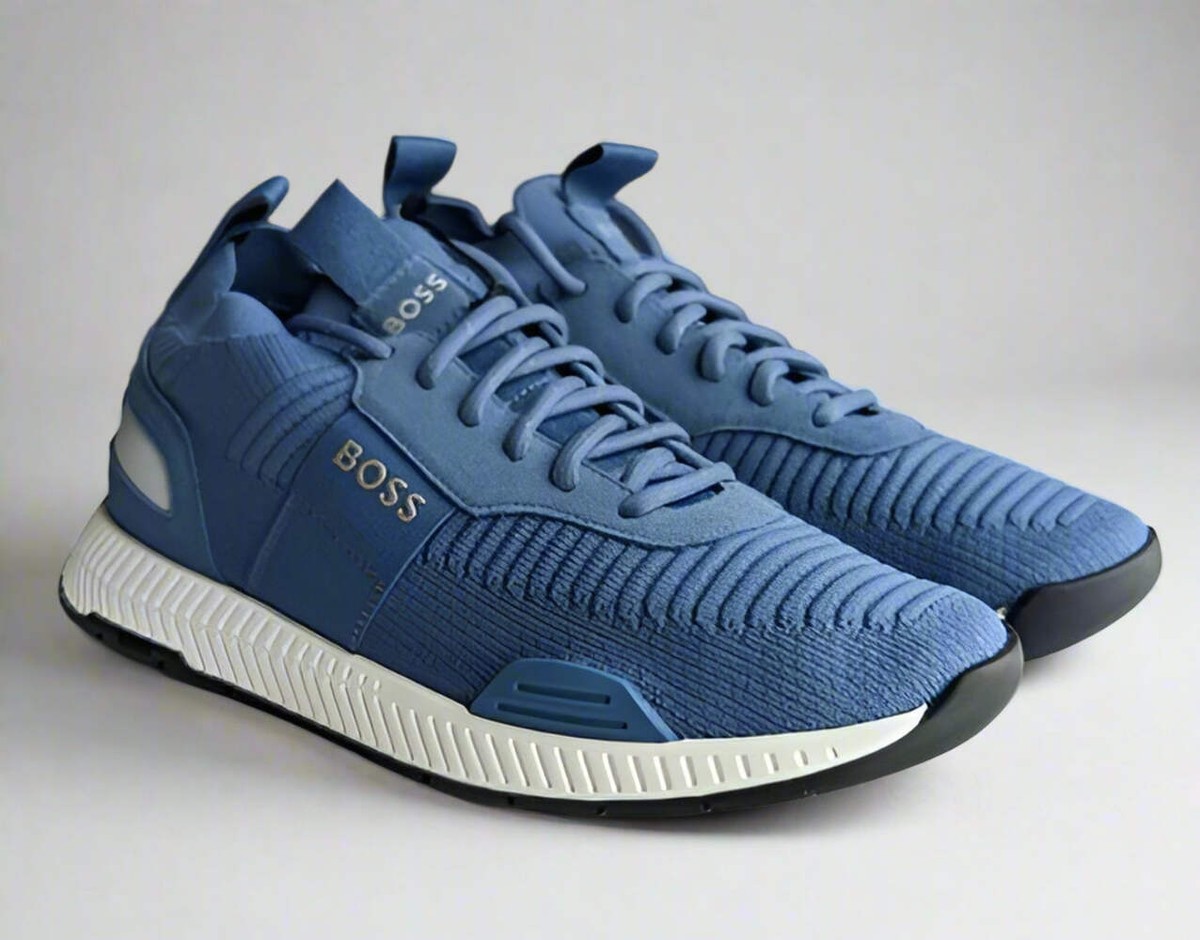 BOSS ネイビー カジュアルシューズ Hugo Boss Footwear Titanium Runn knstA 50470596 - 459 Lace-up