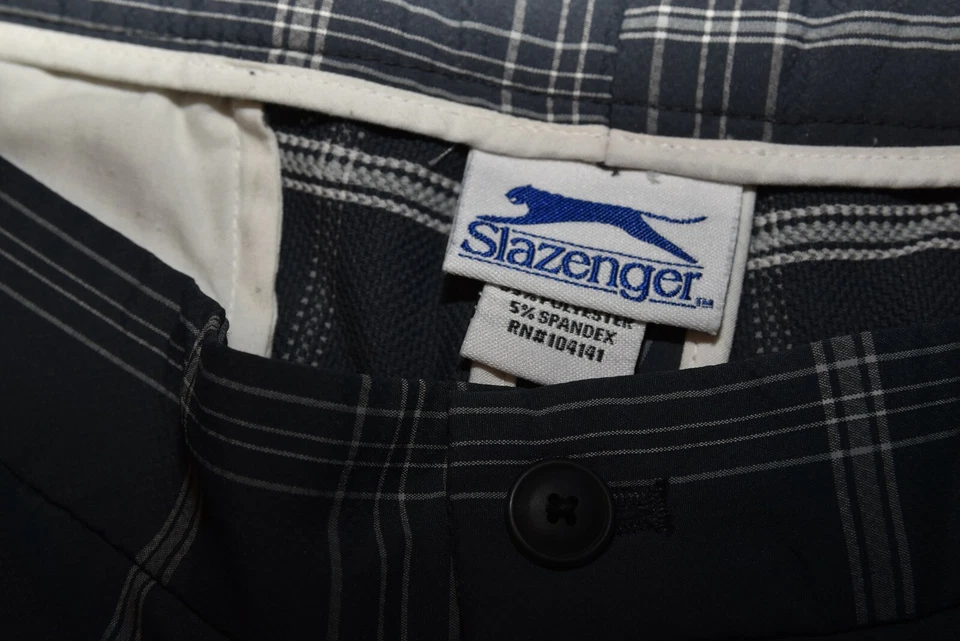 SLAZENGER'S PANTALONES CORTOS DE GOLF PARA HOMBRE TALLA 38 POLI / SPANDEX ¡BONITOS! Foto 2 de 3