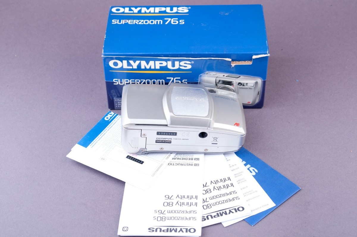 Olympus Superzoom 76s 35mm Point & Shoot Film Camera BOX | eBay