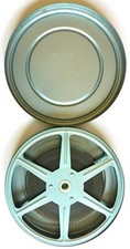 VINTAGE 8mm B W FILM "THE MAN CALLED BOGART" ON 5" METAL REEL WITH METAL CASE