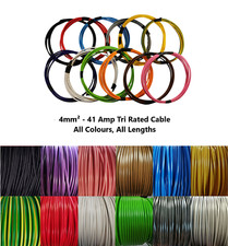 4mm² - 41 Amp Tri Rated Cable Automotive Panel Electrical Wire Loom Car Van