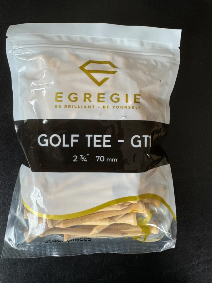 Golf Tees, HOLZ TEES,  70mm. 100 St - Bild 1 von 1