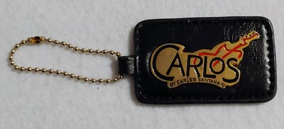 CARLOS by CARLOS SANTANA LEATHER  KEY FOB BAG CHARM KEYCHAIN HANG TAG