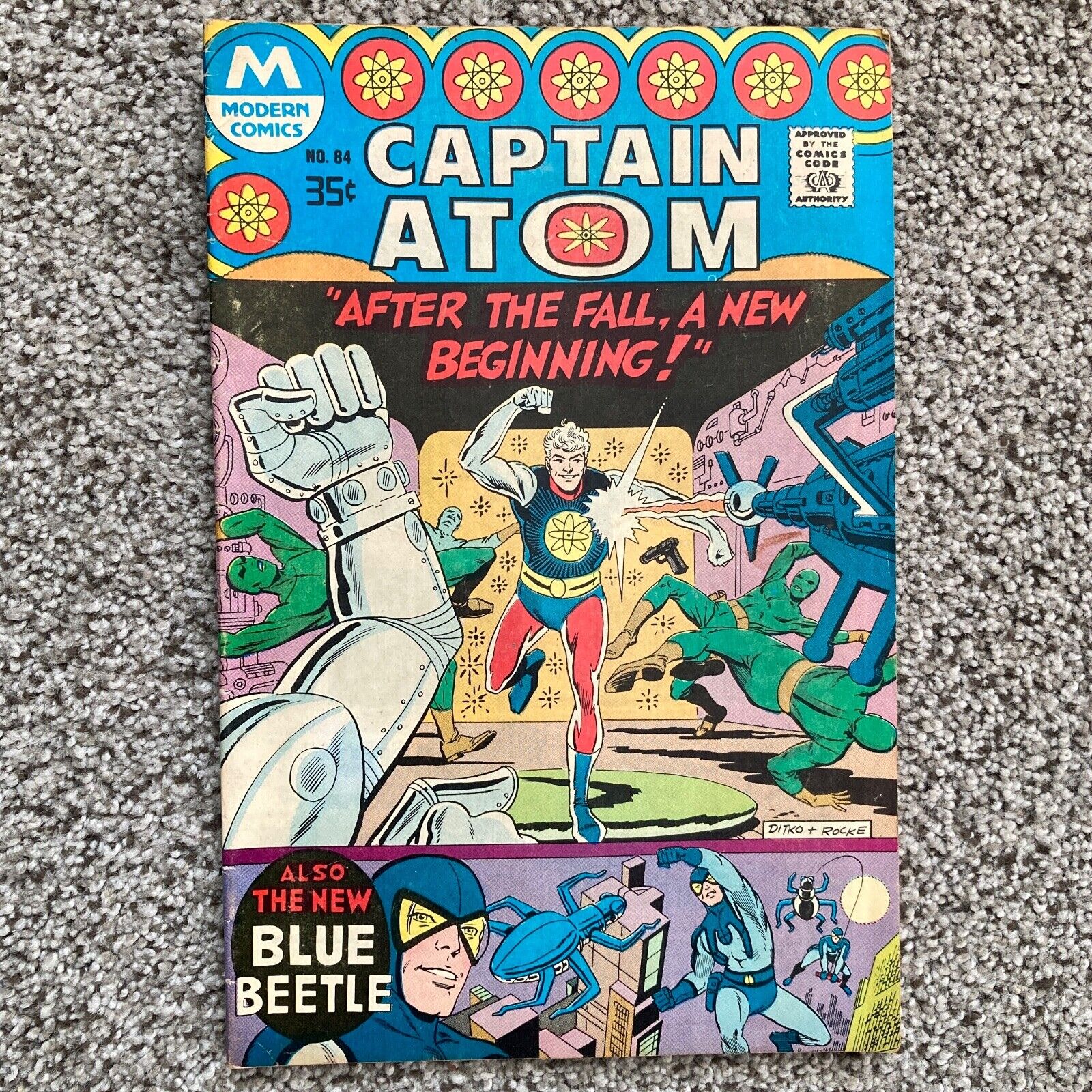 Captain Atom #84 (7.0) Blue Beetle 1st App Reprint 1977