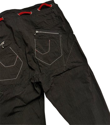 Pantalon à Rayures Beige Et Bleu Marithé Et François Girbaud - Taille 38, Occasion Très Bon état