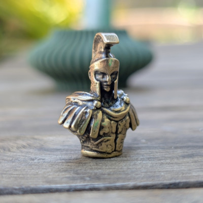 Stoic Brass Roman Centurion Bust Handmade Imperial Decor USA Crafted
