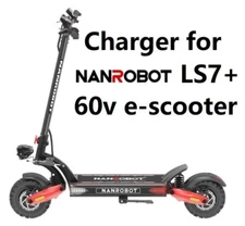 🔥ac power supply battery Charger For 60v  NANROBOT LS7+ electric scooter XMT