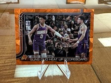 Devin Booker Ryan Dunn 2025-26 Topps Heat Check! Suns Duo Orange /25 #294