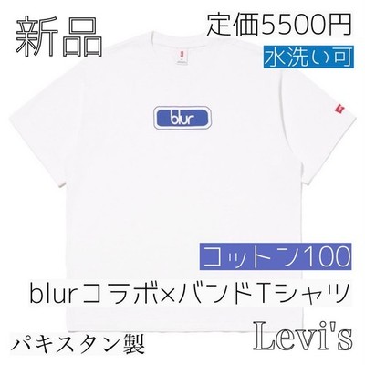 Levi's Blur Collaboration Logo Short Sleeve Band T-Shirt 100% Cotton Men Rare Co