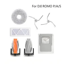 Replacement For DJI ROMO P/A/S Robot Vacuum Cleaning Kit Main Brushes Side Brush