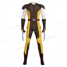 Deadpool Wolverine Wolverine Costume Men Brown Ver. Jumpsuit Halloween Cosplay