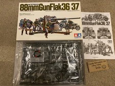 Tamiya 1/35 88mm Gun Flak 36/37 + Crew + Zundapp - #MM117 (1988) - *SEALED BAGS*