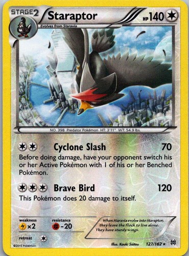 Pokemon Staraptor 127/162 BREAKthrough Reverse Holo NM