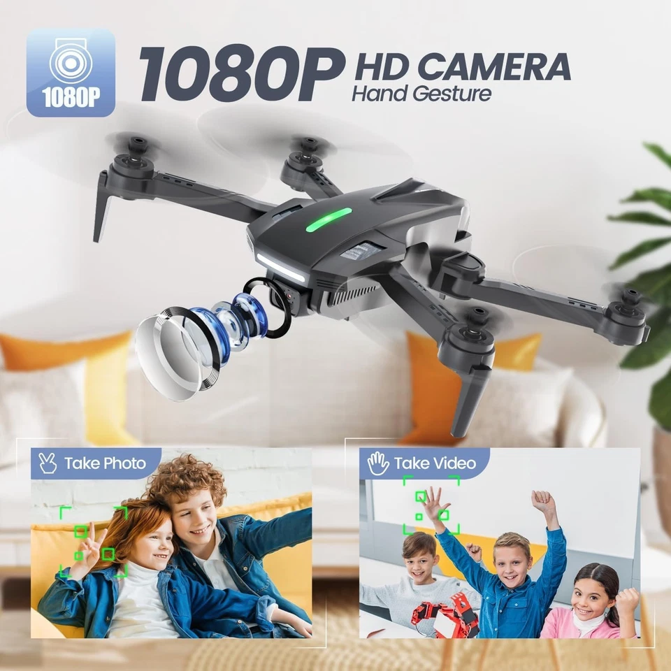 Stunning 1080P HD D70 Drone – Easy-Fly Quadcopter with Gesture & Voice Controls - Image 4 of 4