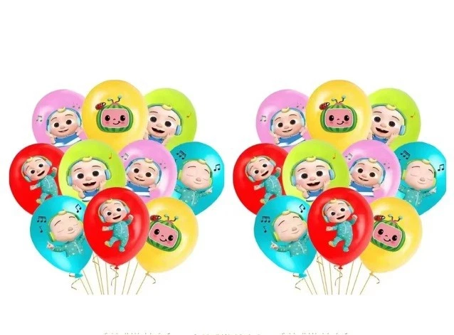 COCOMELON Balloons x10 Birthday Party Decorations Latex Balloon Boys Girls Kids - Image 4 of 4