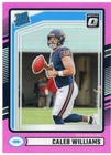 2024 Panini Donruss - Rated Rookie Caleb Williams #327 Optic Preview Pink Prizm