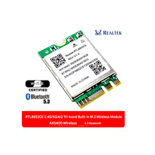 Realtek RTL8852CE AX5400 Features built-in WiFi6 Bluetooth 5.3 and a Gigabit M.2
