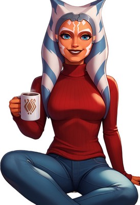 Ahsoka Tano Vinyl Car Decal Sticker 7'' Weatherproof