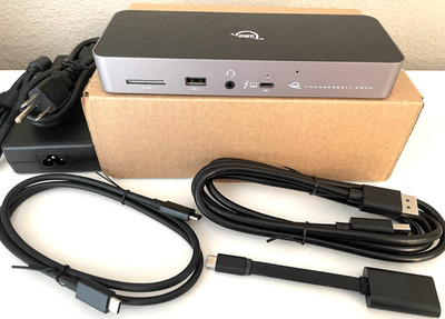 OWC 11-Port Thunderbolt 4 Dock OWCTB4DOCK w/ TB4 (USB-C), DP Adapter + Cables