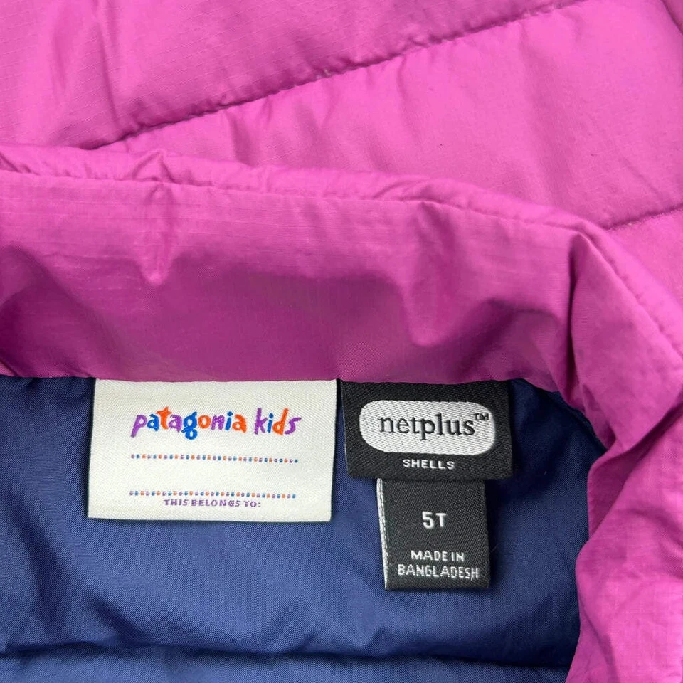 Age 5 Patagonia Puffer - Pequeño poliéster púrpura Foto 3 de 4