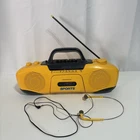 VTG Sony CFS-902 Sports Yellow Boombox AM/FM Radio Cassette Doesn’t Work Descrip