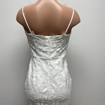 Women's Bardot Lina Lace Cocktail Dress, Size Medium - Ivory