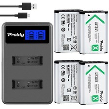 1800mAh NP-BX1 Battery For Sony FDR-X3000R RX100 AS100V HX400  LCD dual charger