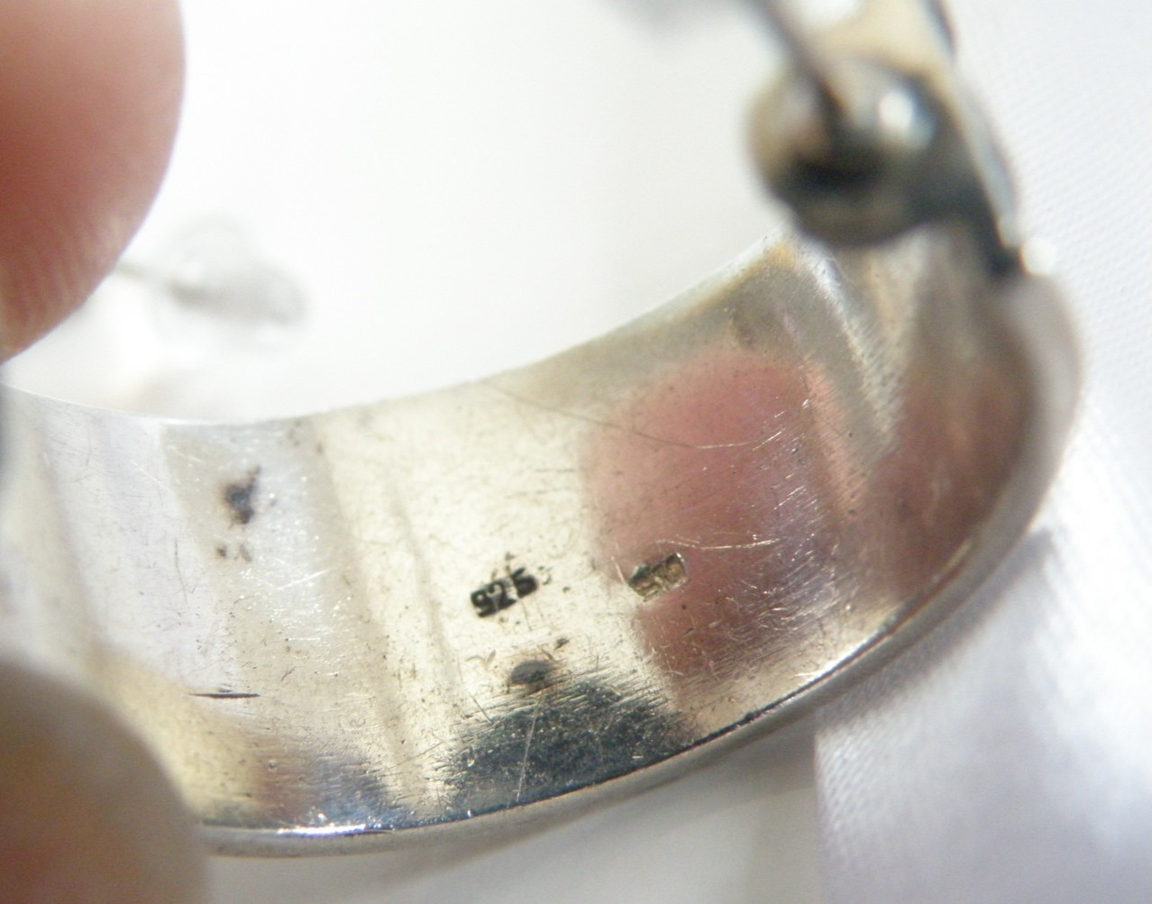 Vintage Solid Sterling Silver 925 Unique Weave Ho… - image 12