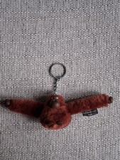 Kipling Eva Monkey Keyring Rust Brown