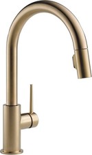 Delta Trinsic Pull-Down Kitchen Faucet with MagnaTite Docking, Champagne Bronze