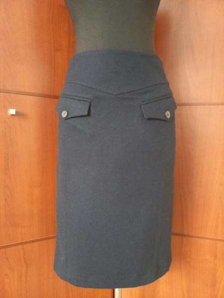 Women Jigsaw Skirt Navy Cashmere 36 / S / 44