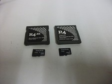 2 X R4 REVOLUTION CARDS FOR NINTENDO PLUS 2GB & 4GB MEMORY CARDS