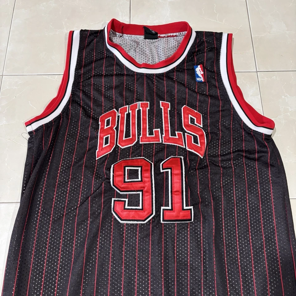 Camiseta De Colección Nike Team Chicago Bulls Dennis Rodman Años 90 Cosida Para Hombre’s M Foto 2 de 4