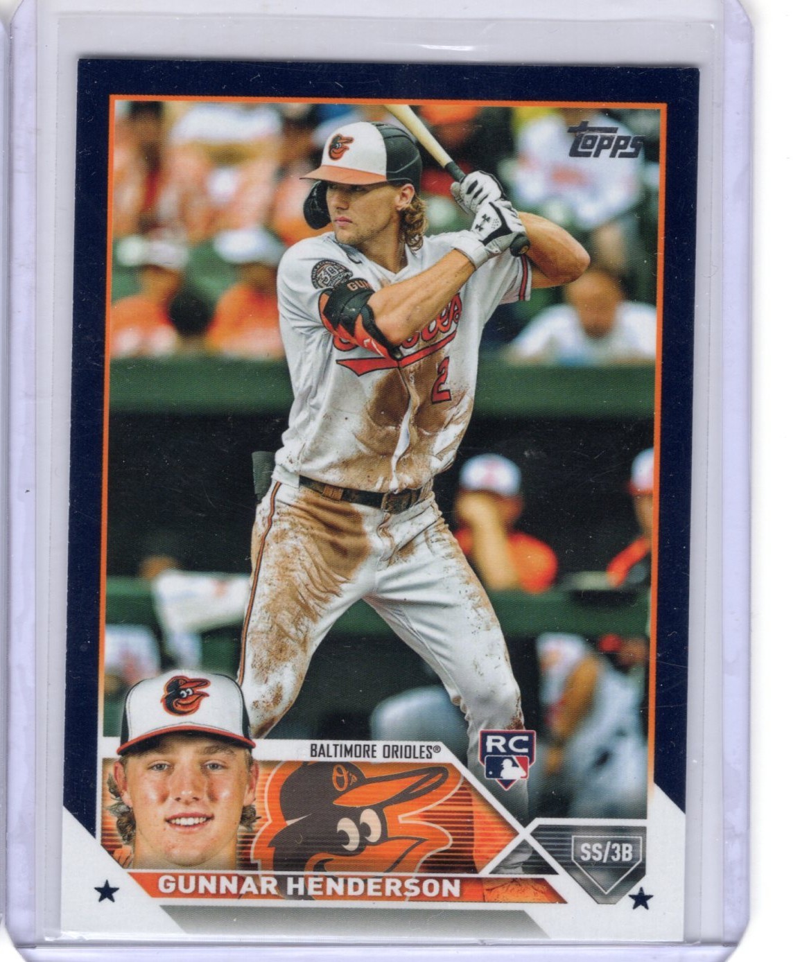 2023 Topps #206 Gunnar Henderson Royal Blue RC Orioles