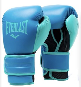Everlast Powerlock2 Boxing Sparring Gloves - Women - 16oz. - Teal Blue -
