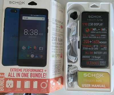 Schok Freedom Turbo 5.0'' 16GB 13MP 4G LTE Android Unlocked Smartphone