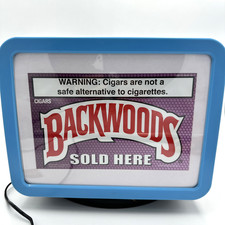 Backwoods Cigars Lighted Display Store Cube Tobacco Advertising