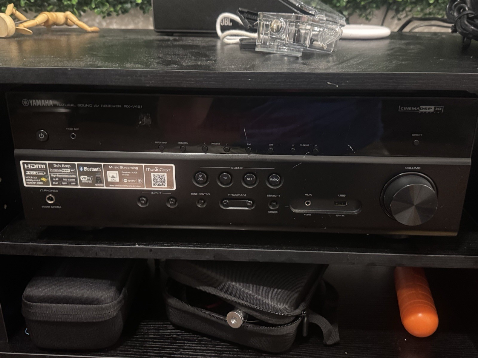 Yamaha RX-V481 Network AV Receiver Bundle with Remote
