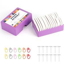 Kammnadeln Strick Blockern Stricken Set mit 50 T Nadeln Strickblocker Strick