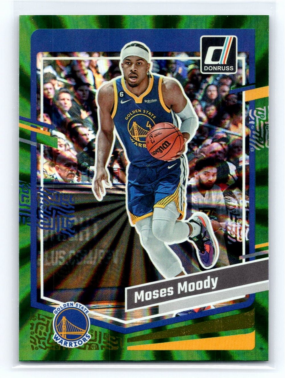 2023-24 Donruss #84 Moses Moody Green Laser Holo